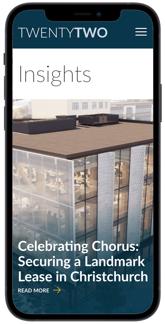 Twenty Two phone view