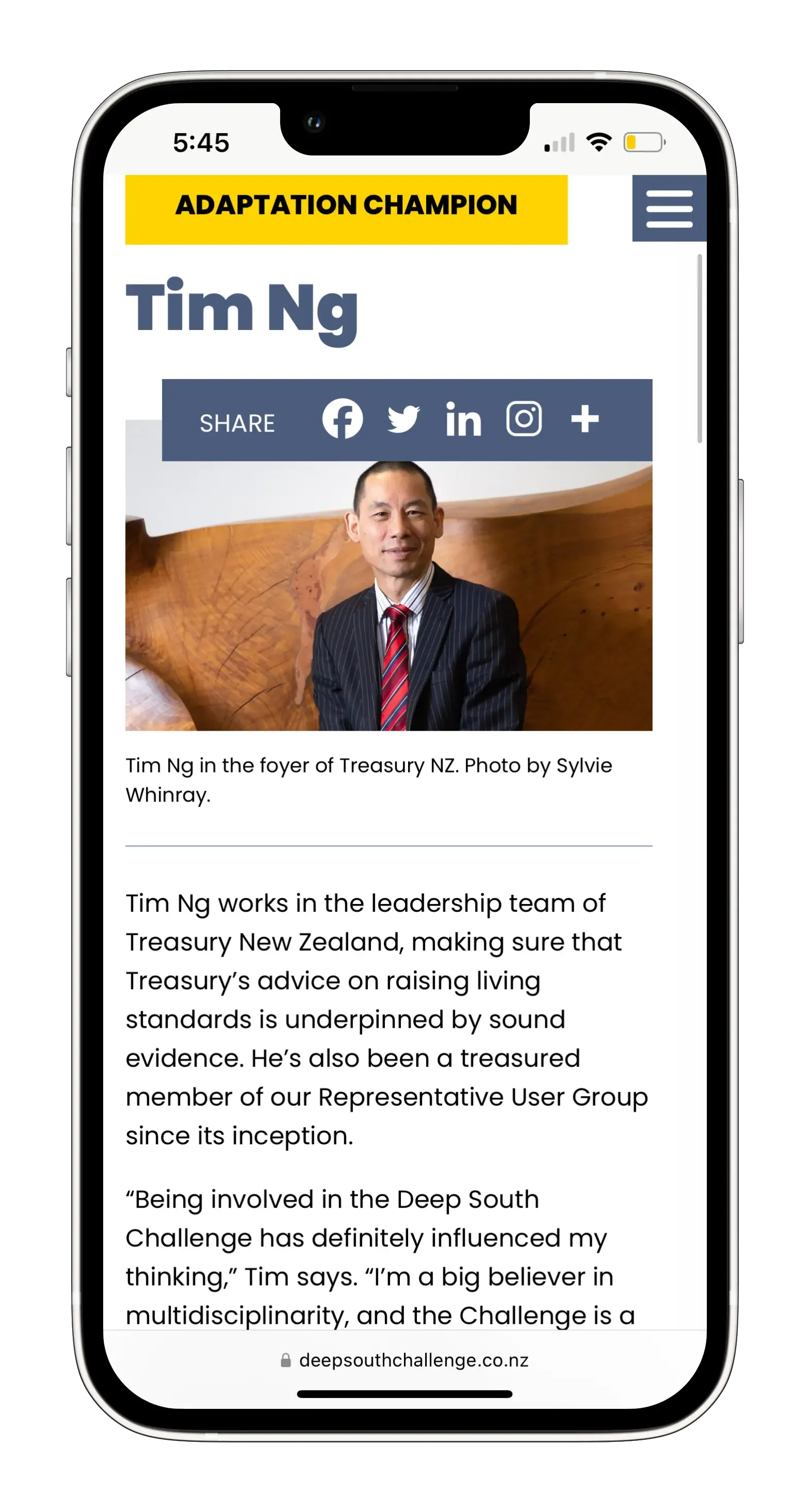 Deep South Challenge phone